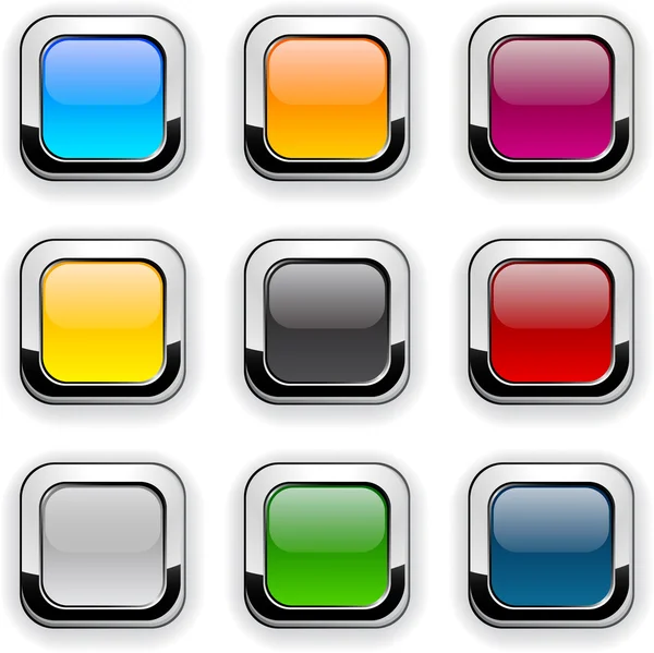 Square color icons. — Stock Vector