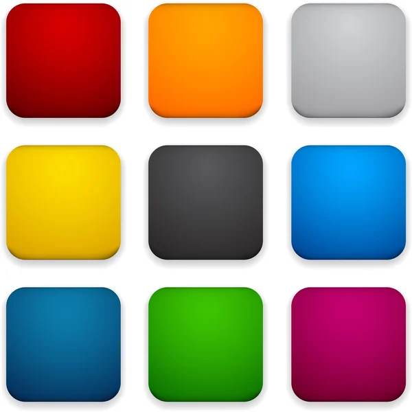 Čtvereček barvy ikony. — Stockový vektor