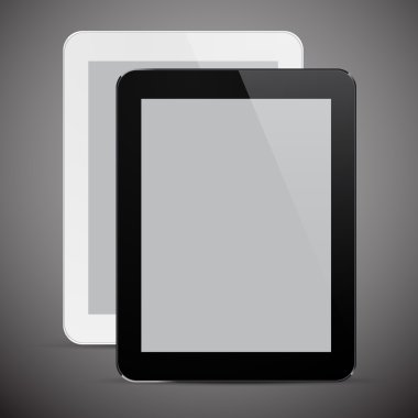 gerçekçi yazılmış tablet pc.