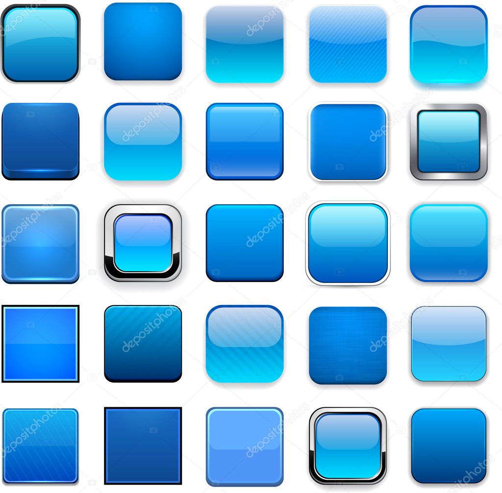 Blue app icons free information