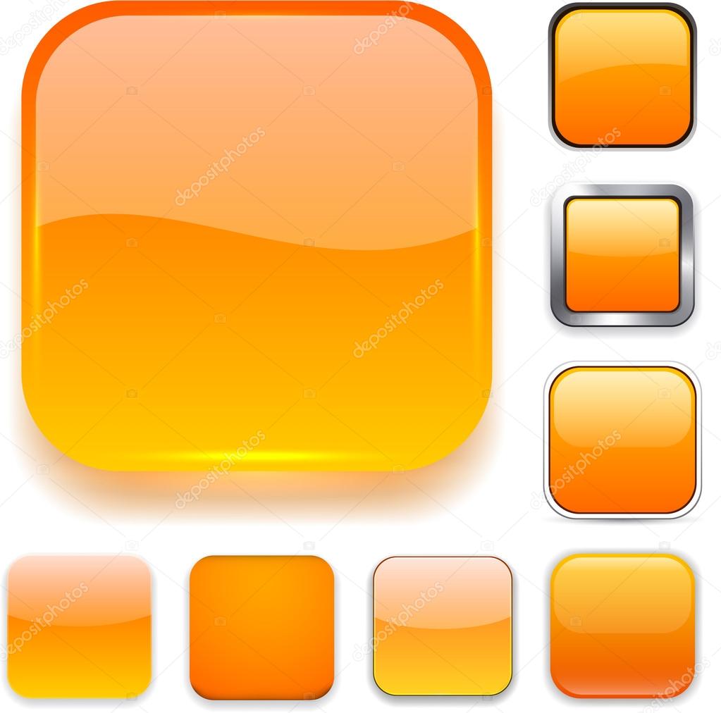 Square orange app icons.