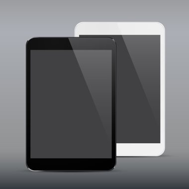 gerçekçi yazılmış tablet pc.