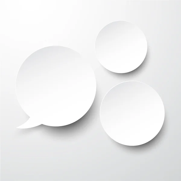 Paper white round speech bubbles. Stock Vector Image by ©Maxborovkov ...