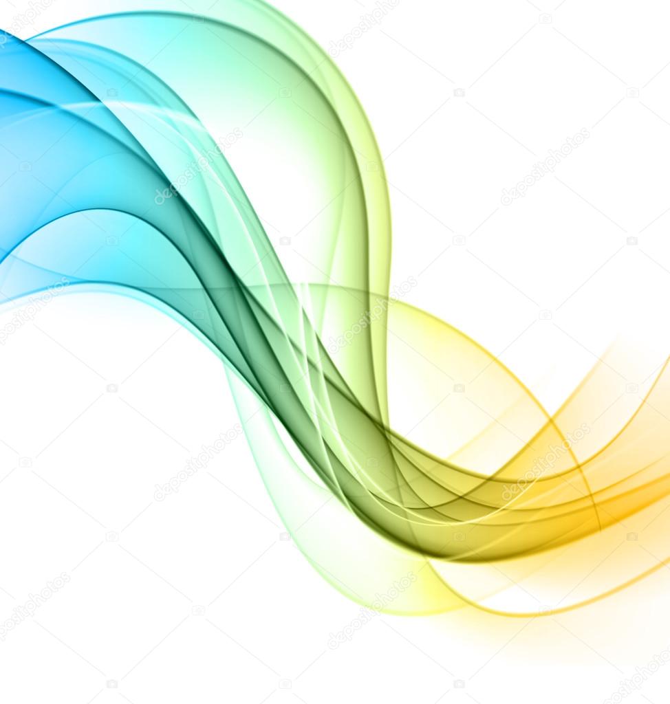 Abstract color wavy background.
