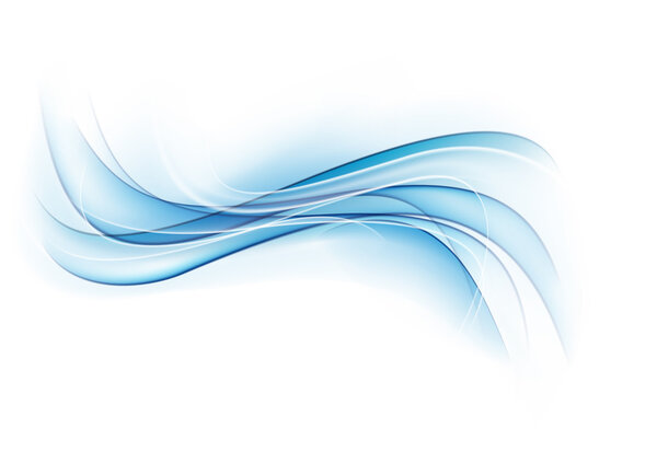 Abstract blue wavy background.