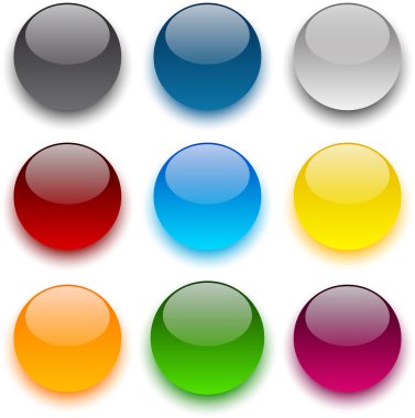 yuvarlak renkli topları.