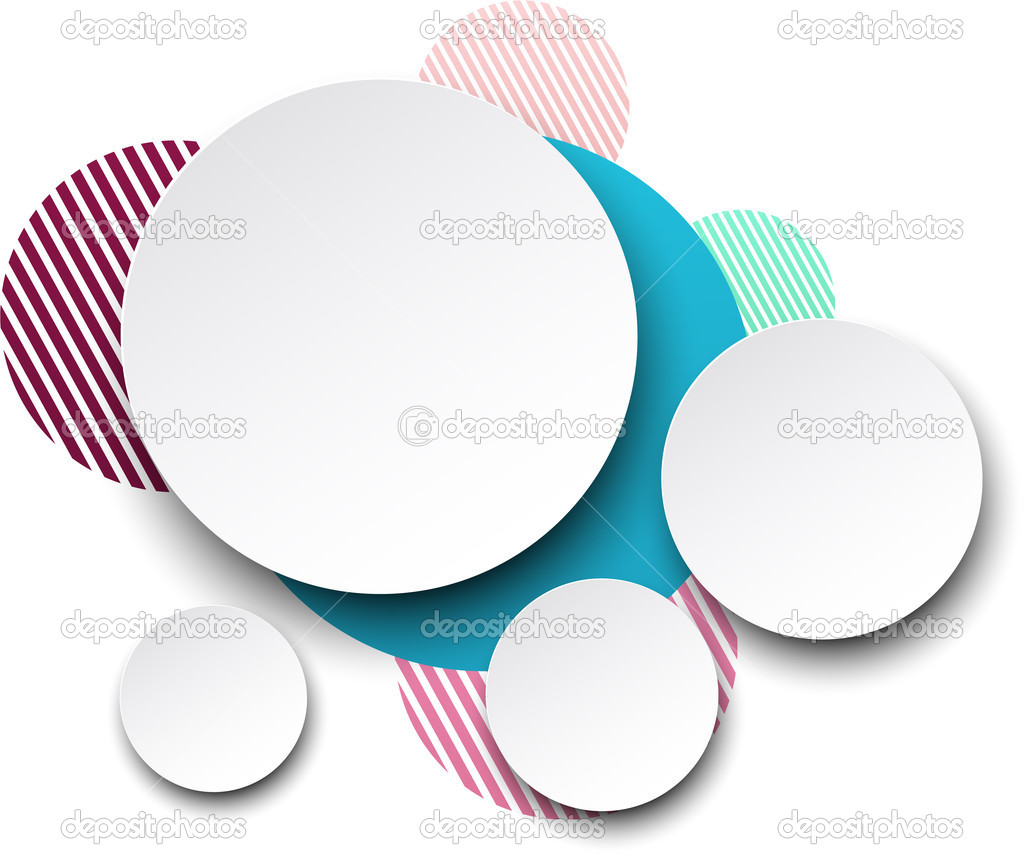 Paper white round speech bubbles. Stock Vector Image by ©Maxborovkov ...