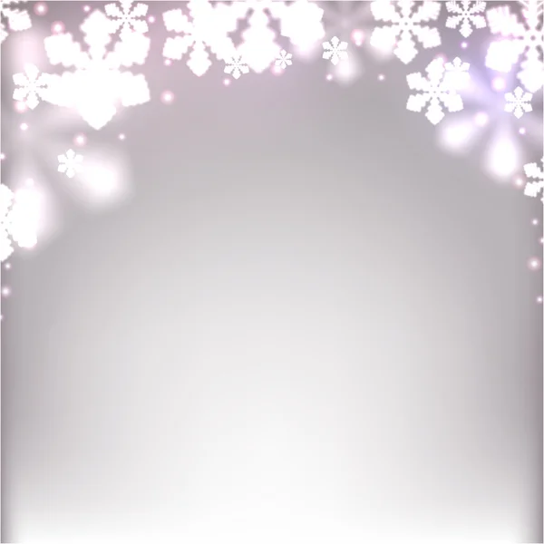 Christmas background with defocused snowflakes. — Stock Vector