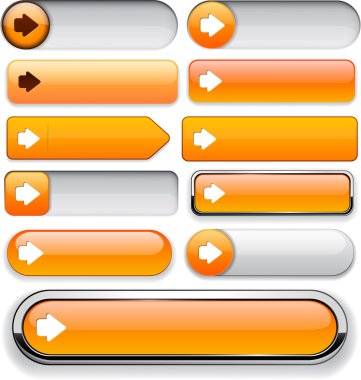 Ok yüksek Detaylı web düğmesi koleksiyonu.