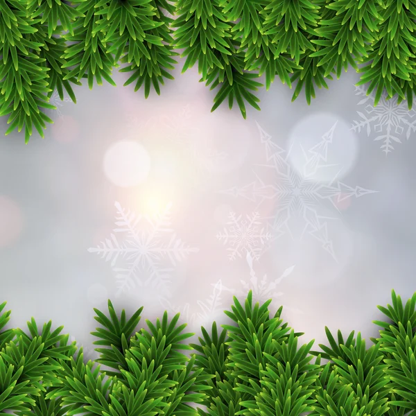 Fir Kerstmis frame. — Stockvector