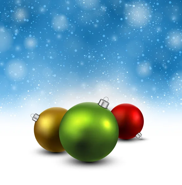 Background with christmas balls. — Stock Vector