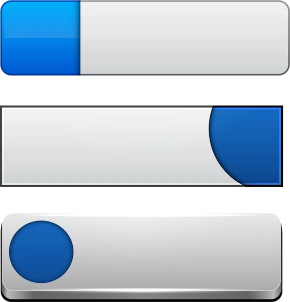 Modrá moderní web tlačítek. — Stockový vektor