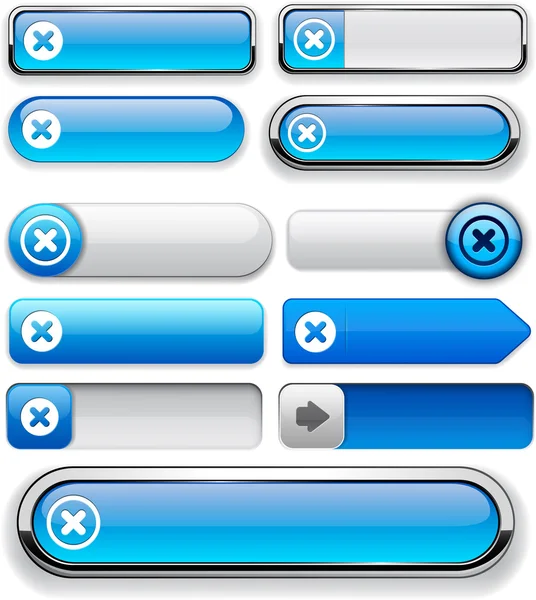 Cruz colección botón web . — Archivo Imágenes Vectoriales