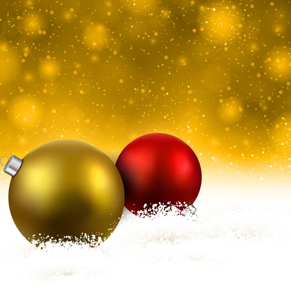 Achtergrond met kerstballen. — Stockvector