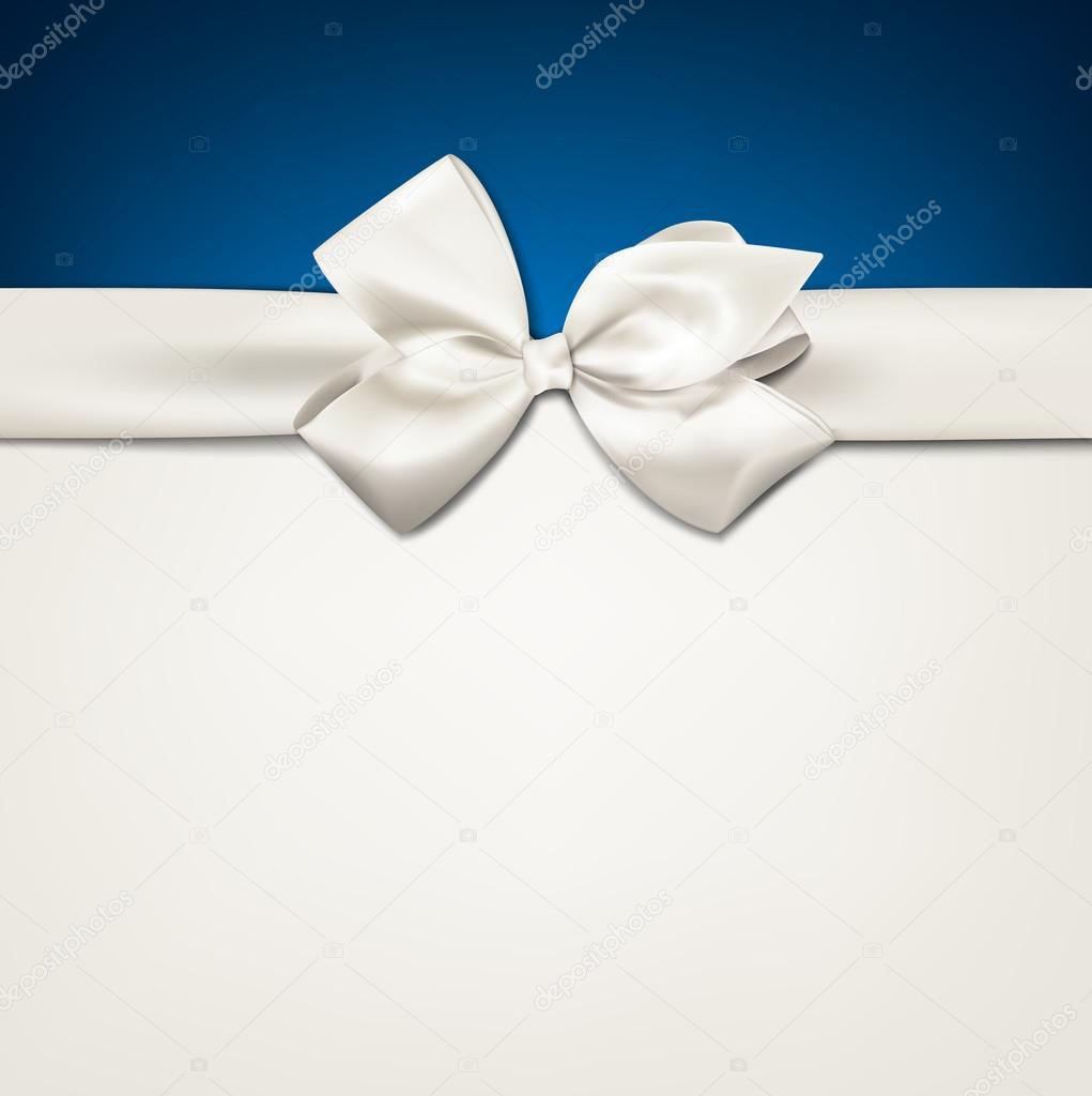 Gift card with white bow.