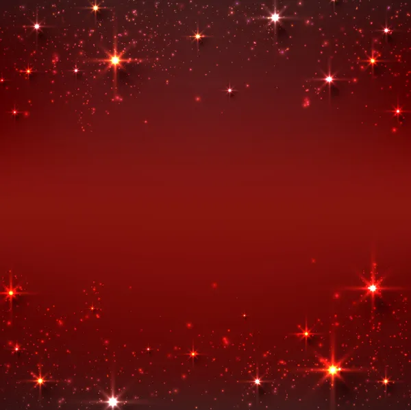 圣诞红星背景. — 图库矢量图片