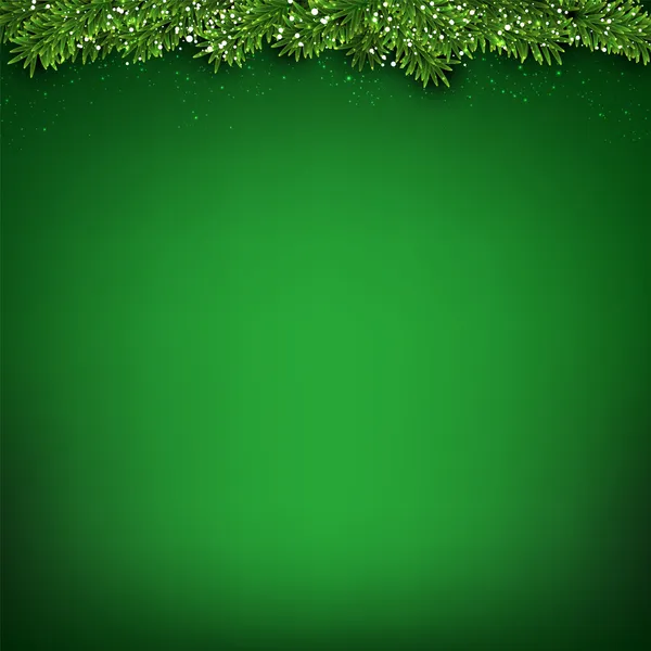 Green christmas background. — Stock Vector
