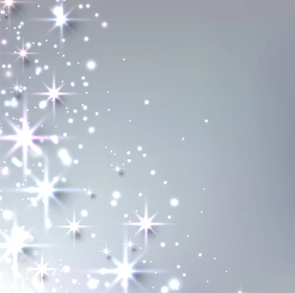 Weihnachten Sternenhintergrund mit Funkeln. — Stockvektor