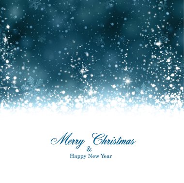 Noel koyu mavi arka plan.