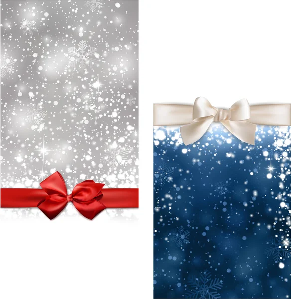 Christmas abstract banners. — Stock Vector