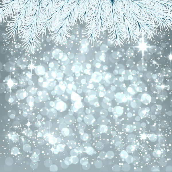 Christmas silver abstract background. — Stock Vector