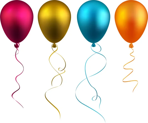 Uppsättning av realistiska ballonger. — Stock vektor
