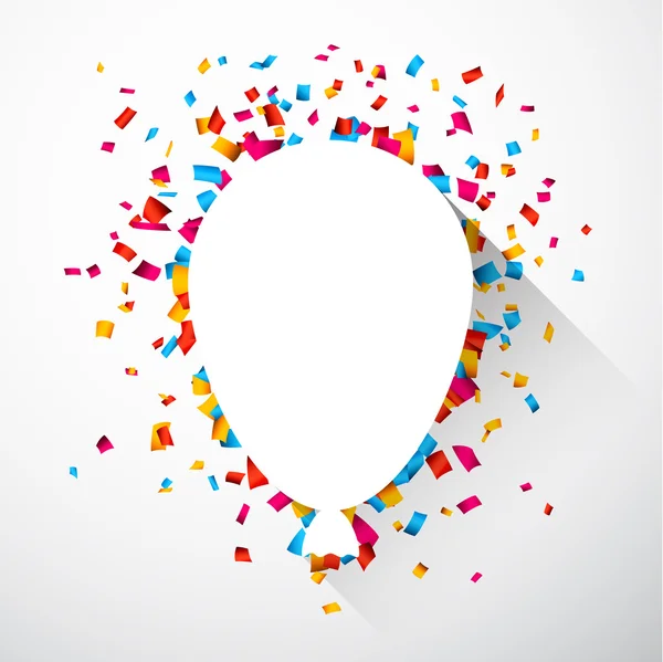 Confettis fond de célébration . — Image vectorielle