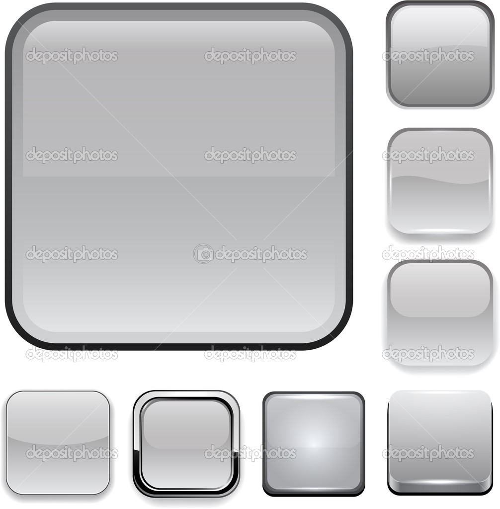 Blank grey square buttons