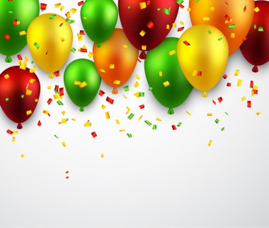 arka plan balon ile kutlamak.