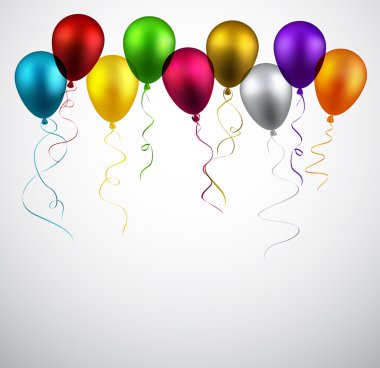 arka plan balon ile kutlamak.