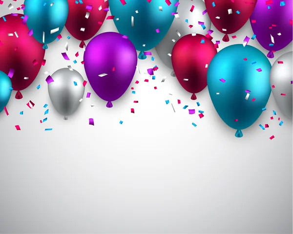 Celebra el fondo con globos . — Vector de stock