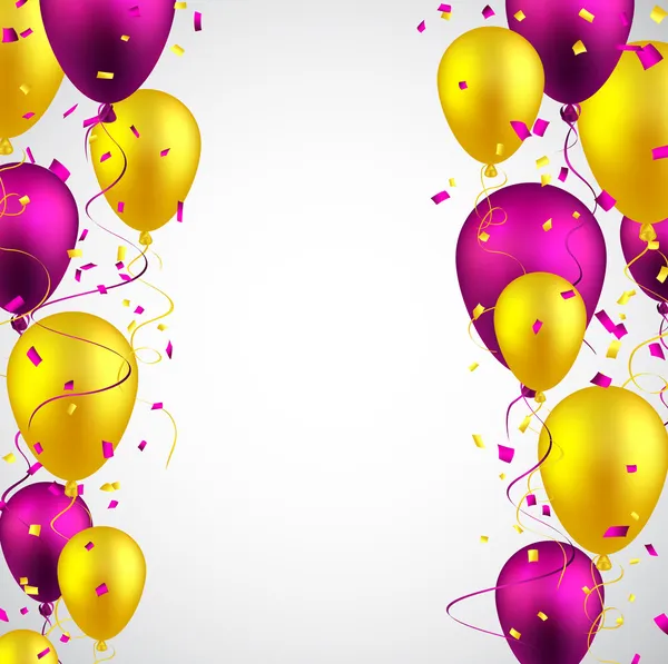 Celebra el fondo con globos . — Vector de stock