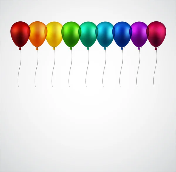 Celebra el fondo con globos . — Vector de stock