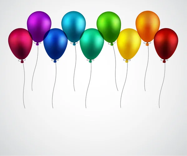 Celebra el fondo con globos . — Vector de stock