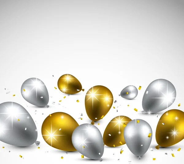 Celebra el fondo con globos . — Vector de stock