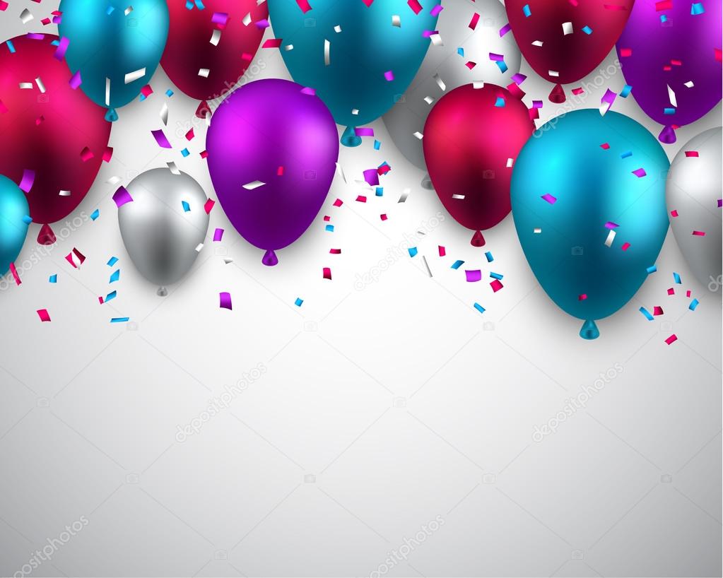 Celebrate background with balloons.