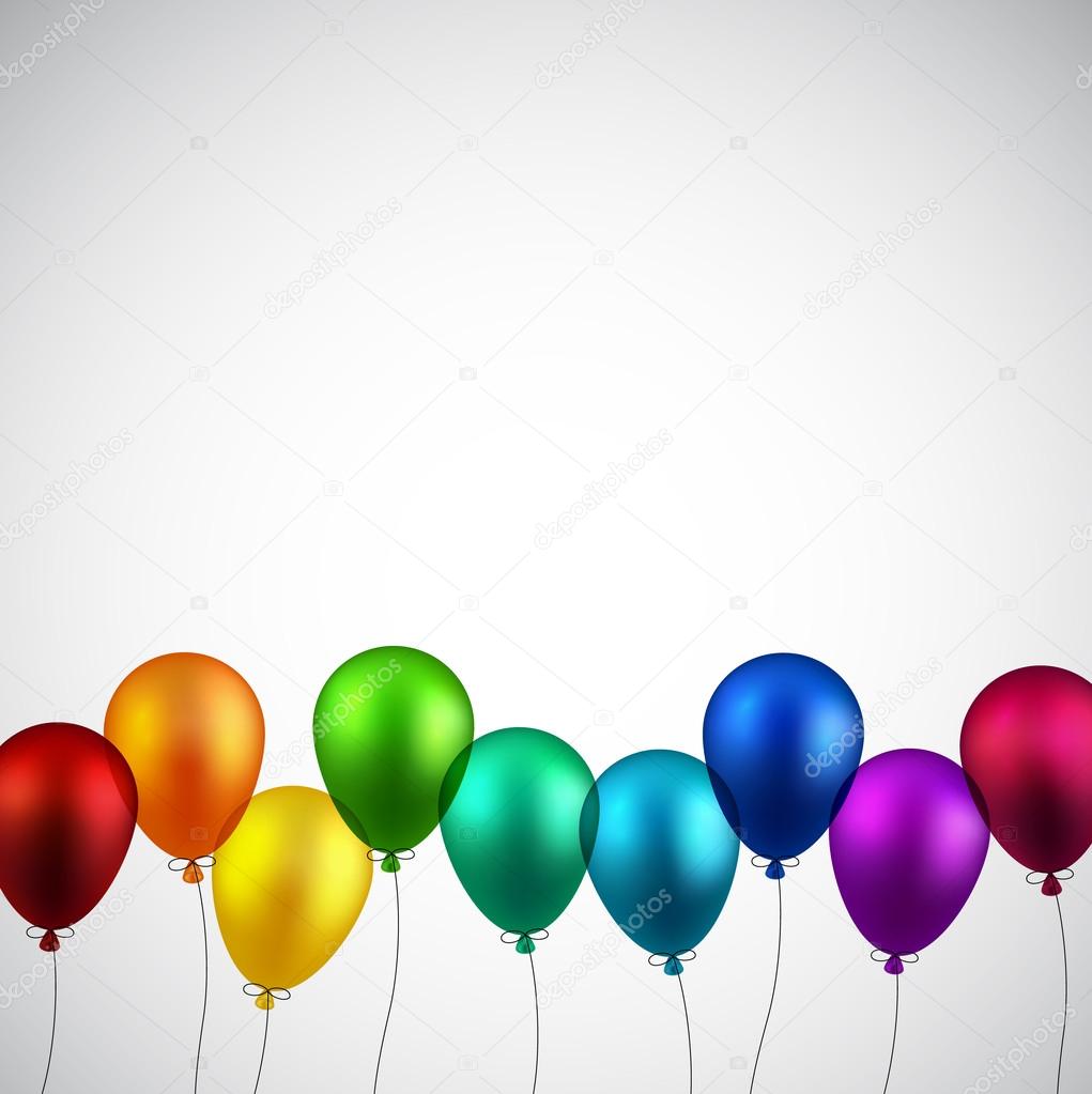 Celebrate background with balloons.