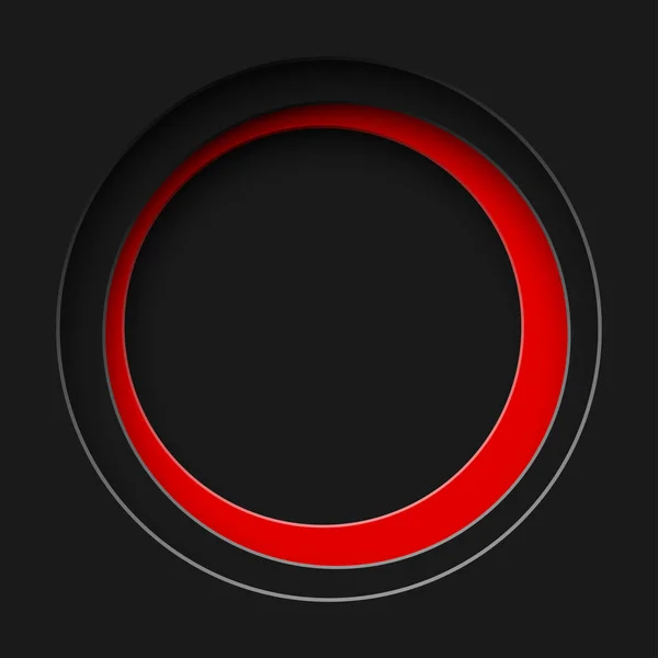 要旨黒と赤の丸枠の背景 ベクターイラスト — ストックベクタ