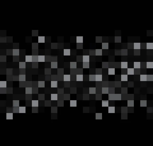 Fundo Pixel Preto Cinza Abstrato Ilustração Vetorial — Vetor de Stock