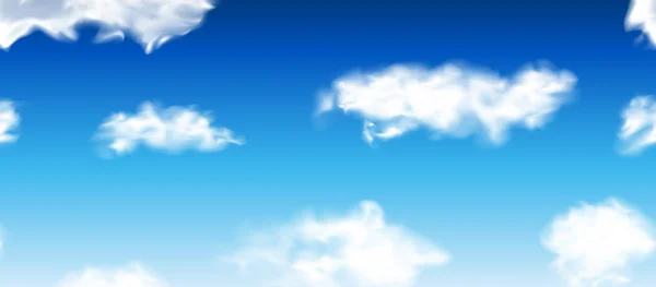 Ciel avec nuages. — Image vectorielle