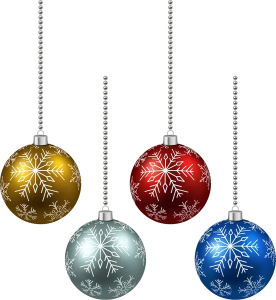 Christmas balls. — Stock Vector