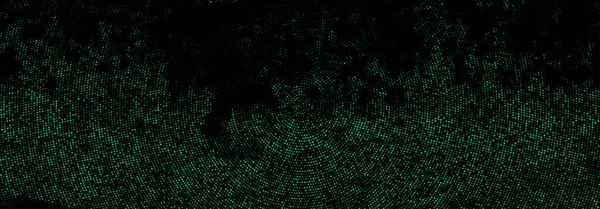 Abstracte Halftoon Groene Banner Achtergrond Half Verborgen Rond Vectorillustratie — Stockvector