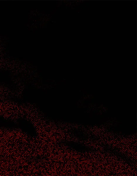 Abstrakt Halvton Prickade Röd Bakgrund Halva Dolda Rundan Vektorillustration — Stock vektor