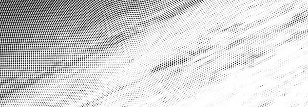 Abstrakter Schwarz Weißer Monochromer Halbtoner Banner Hintergrund Vektorillustration — Stockvektor