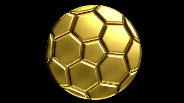 goldener Fußball mit Alpha-Clip für jeden Hintergrund