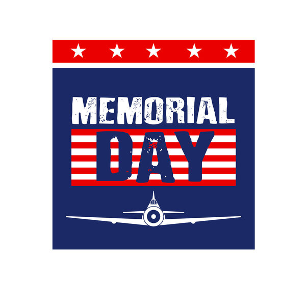 Memorial Day Card image. Royalty Free Stock Illustrations