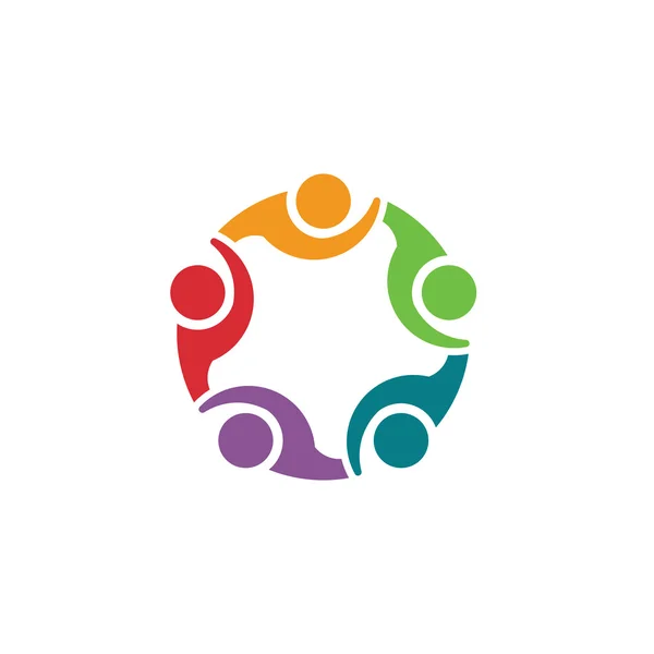 Team 5 congress.Concept group of connected people , happy friends, helping each other Royalty Free Stock Illustrations