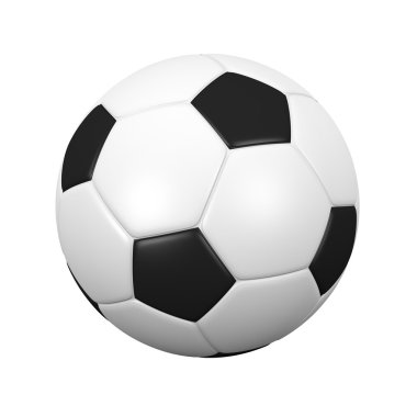 İzole edilmiş futbol topu