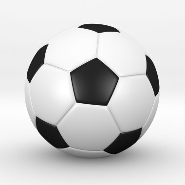 İzole edilmiş futbol topu