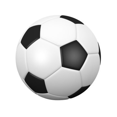 İzole edilmiş futbol topu